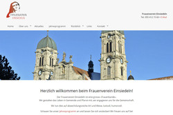 Ansicht Webseite Frauenverein Einsiedeln