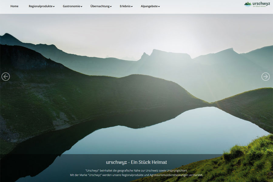 Ansicht Webauftritt urschwyz.ch